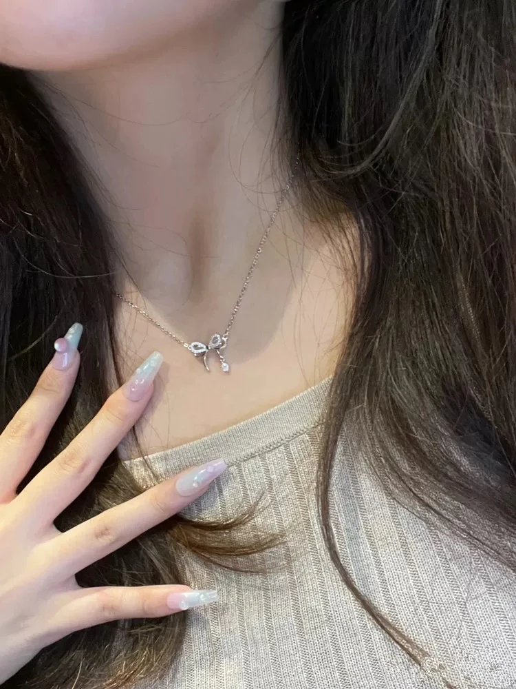 法式轻奢蝴蝶结小链 衣