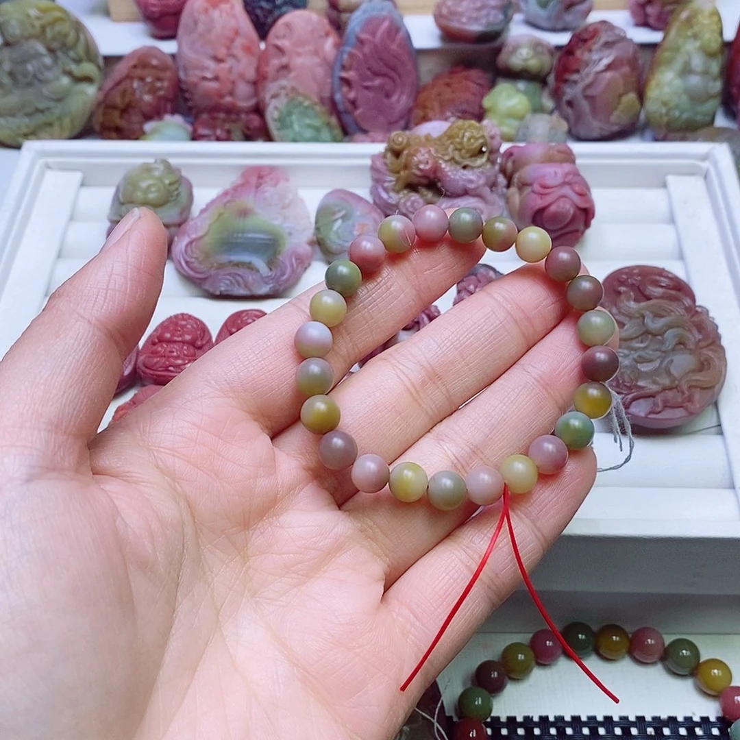 玛瑙/玉髓盐源玛瑙手链未镶嵌