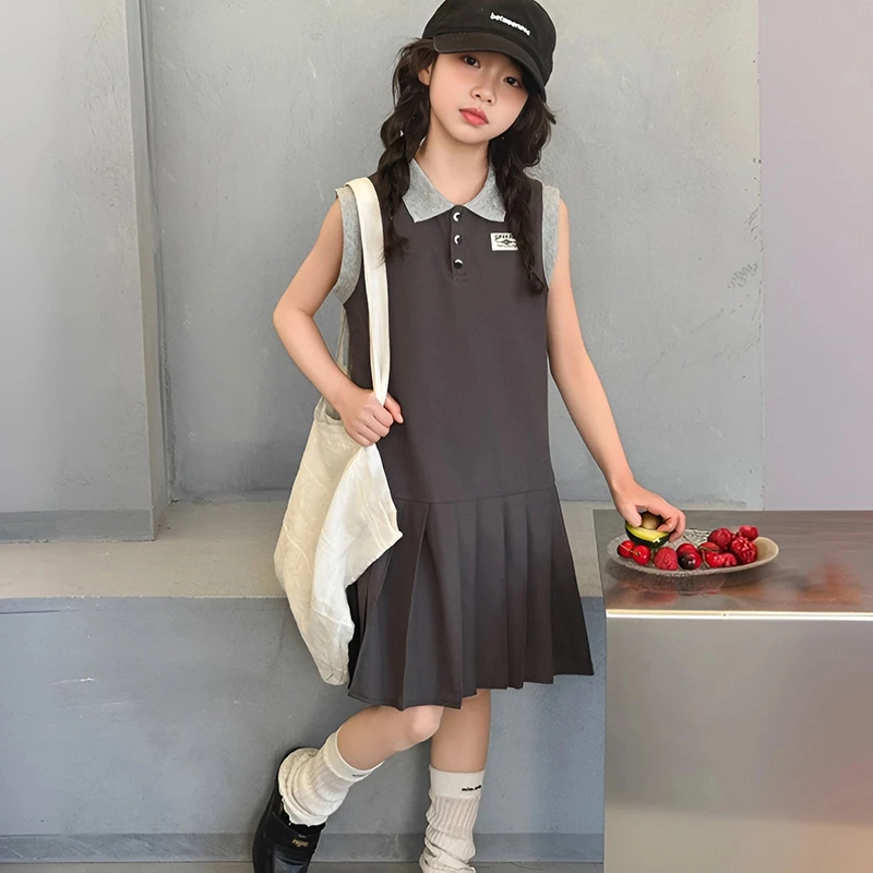 女童连衣裙儿童夏装女孩公主裙学院风裙子2025夏季新款韩系童装潮