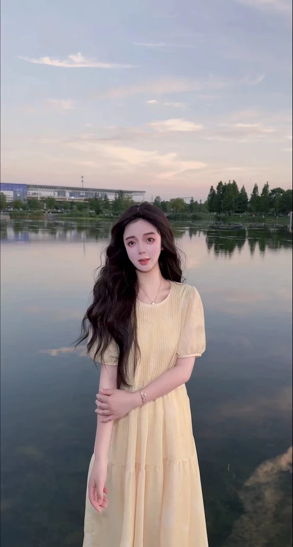 2025夏季宽松百搭高级感时尚中长款短袖连衣裙大码显瘦气质洋气