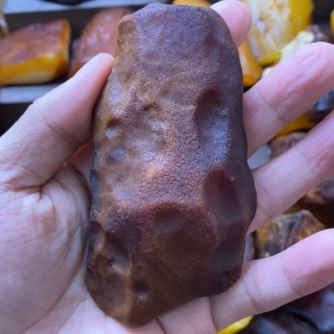 蜜蜡珠宝奇石未镶嵌琥珀蜜蜡原石定制全皮吊坠
