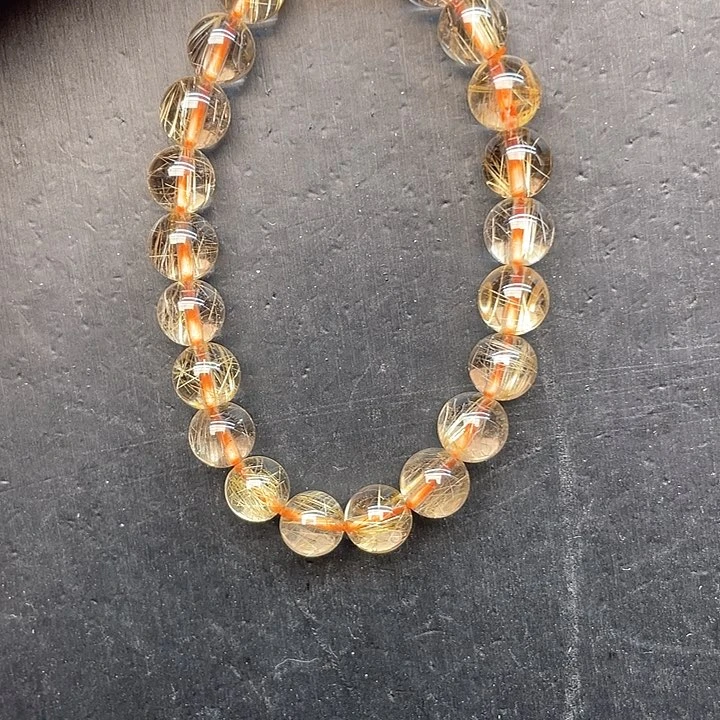 水晶手链未镶嵌30金发8mm