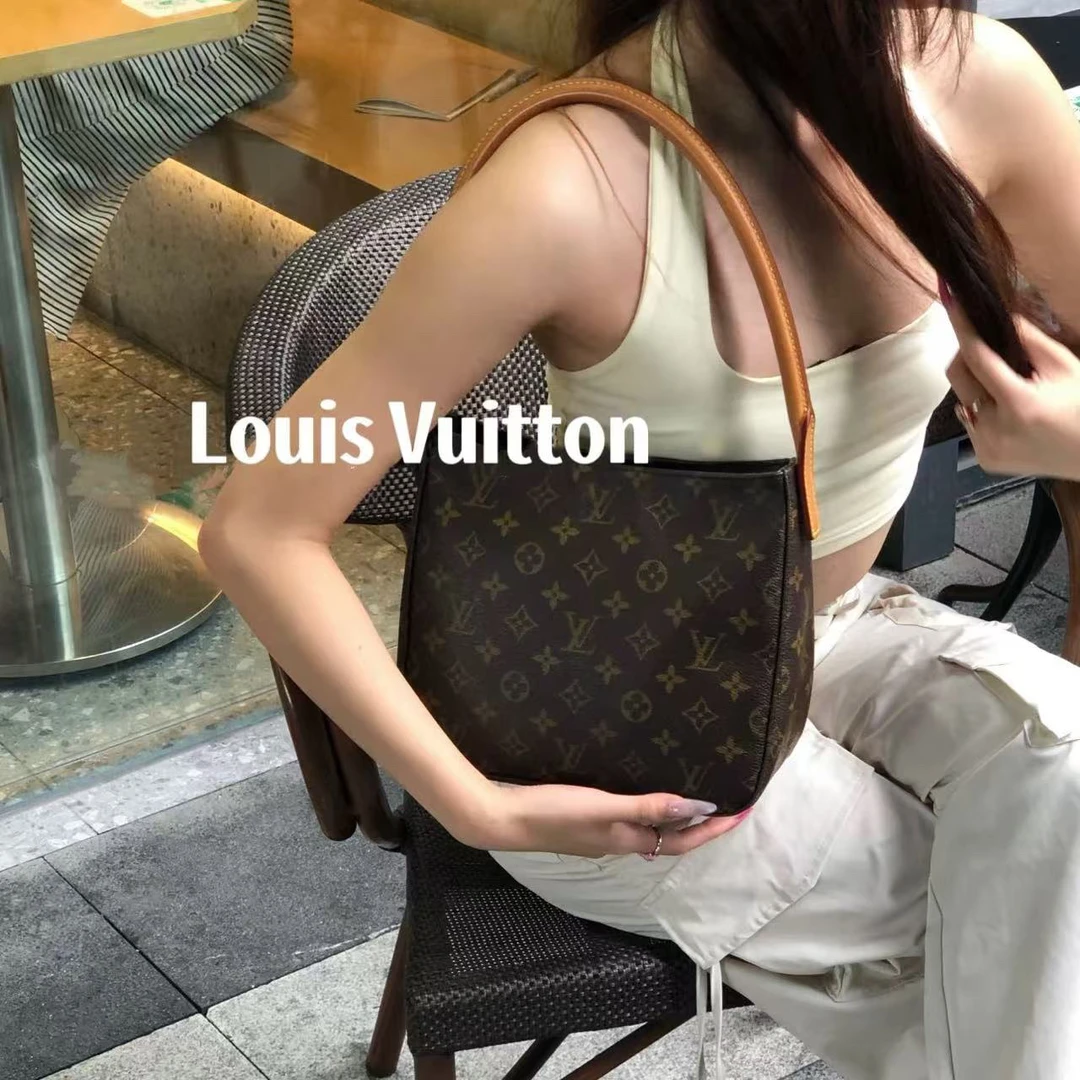 修复品618679/LouisVuitton/路易威登中号looping配皮换新