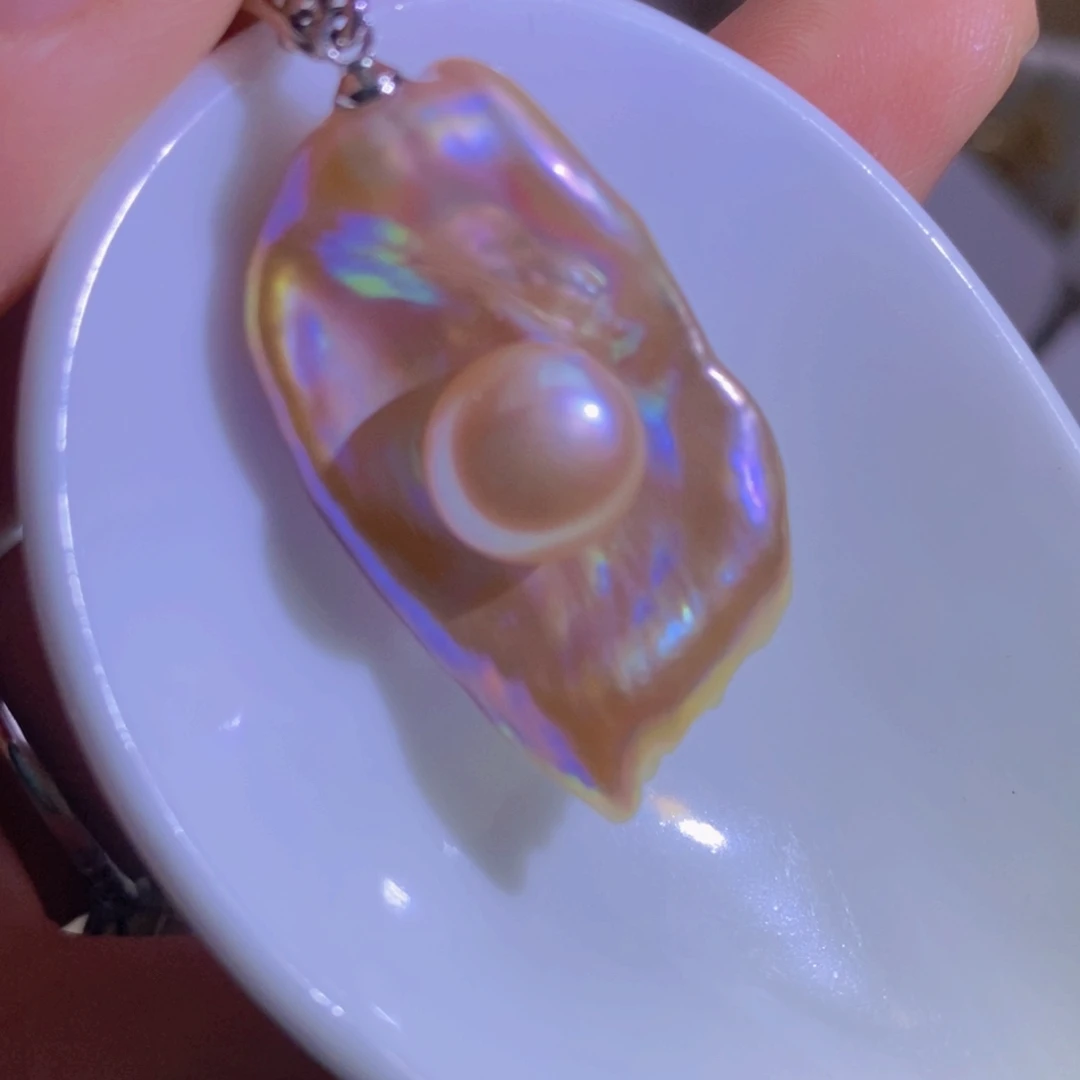 淡水珍珠天然淡水珍珠银S925镶嵌