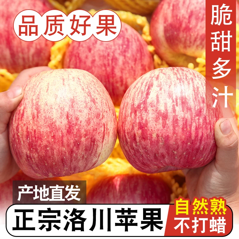 正宗陕西洛川苹果红富士新鲜时令脆甜水果2025新果香脆包邮
