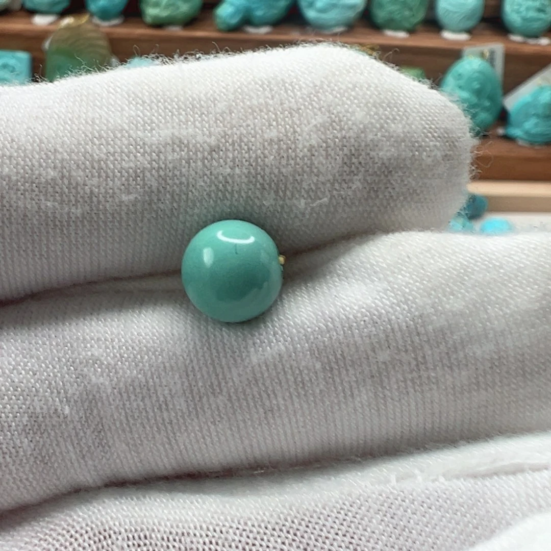 绿松石未镶嵌圆珠8mm