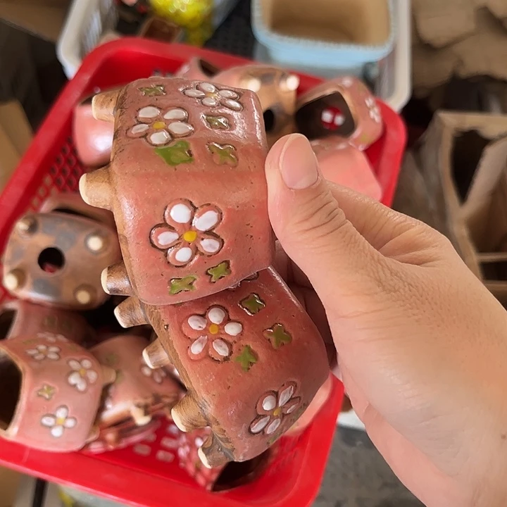 粗陶材质多肉花盆