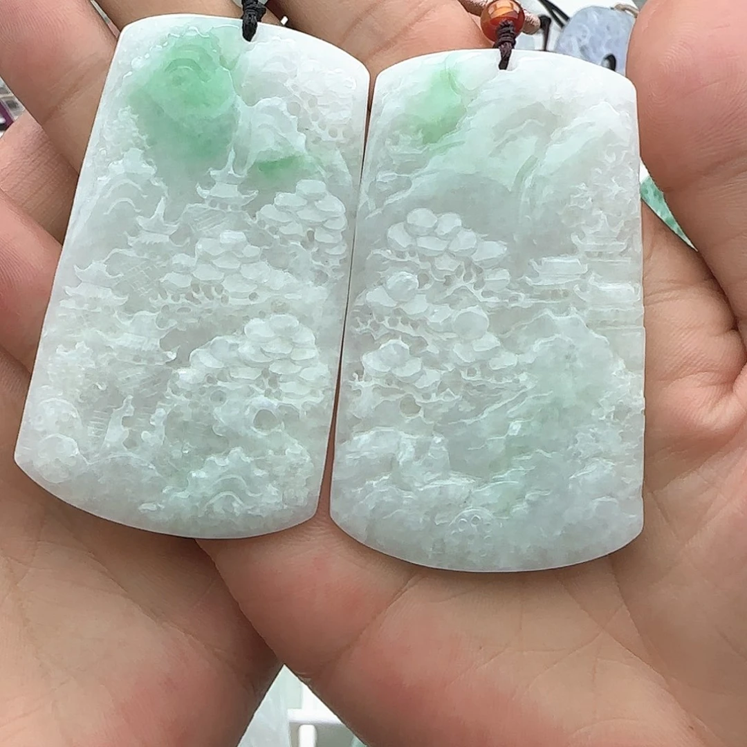 翡翠颈饰未镶嵌祥*翡翠