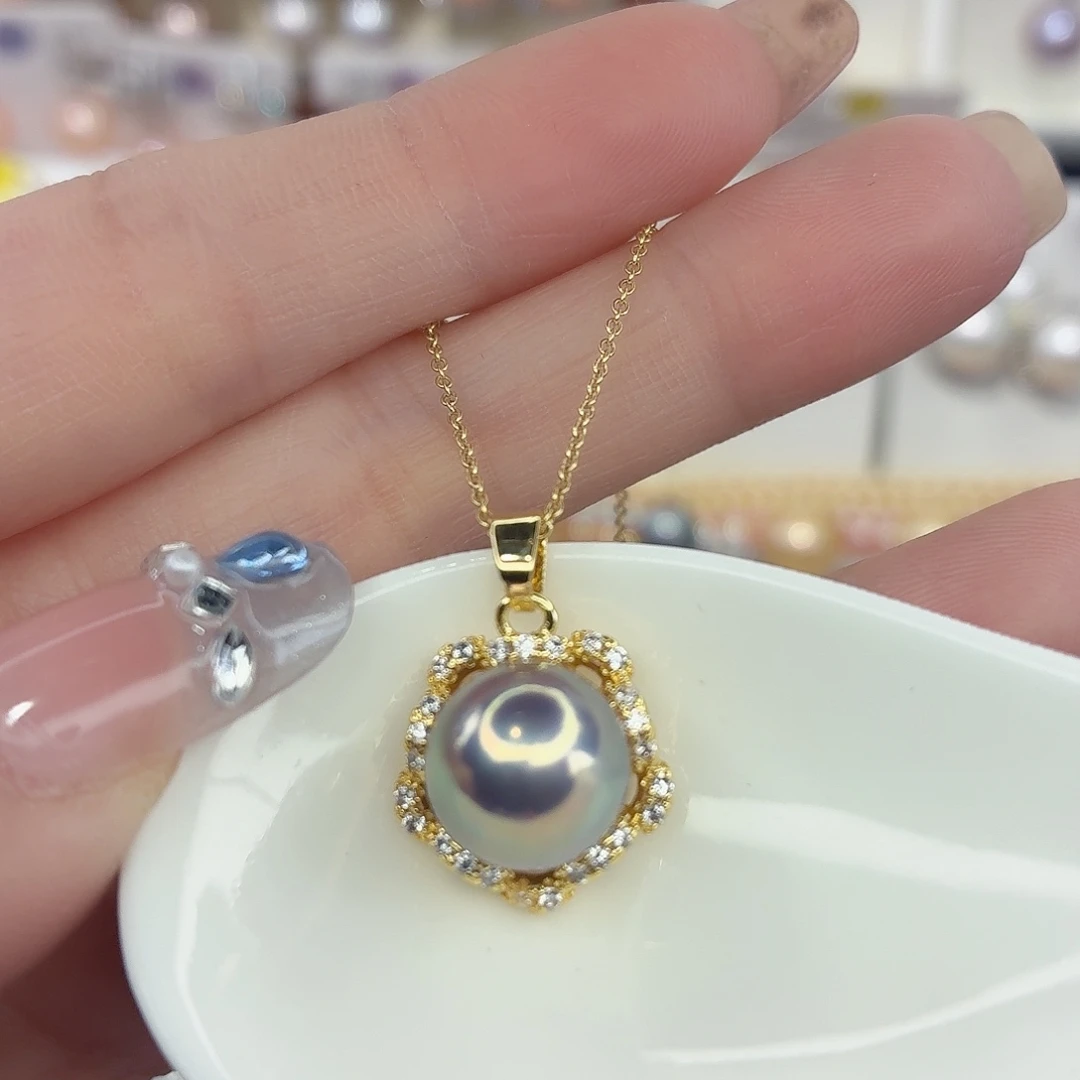 合金淡水珍珠颈饰
