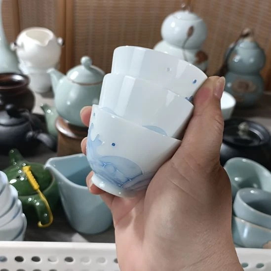 小***山茶杯茶壶盖碗茶叶罐陶瓷陶瓷