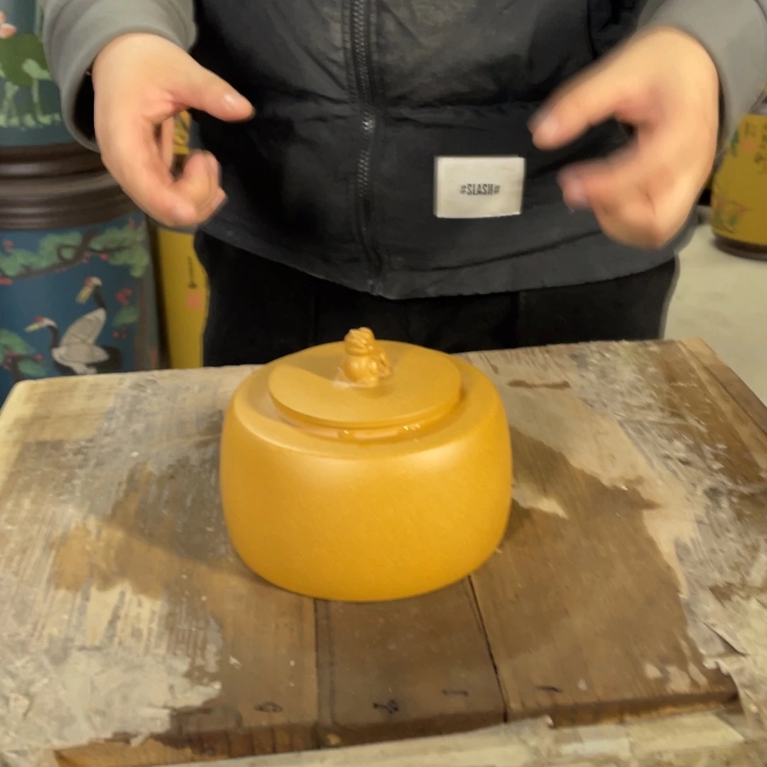 宜兴原矿紫砂茶叶罐