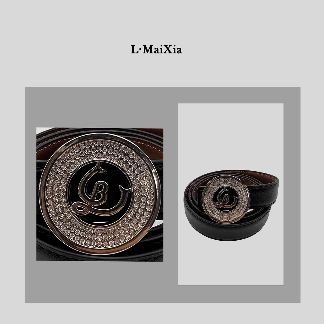 L.MAIXIA/露·玛莉先经典双面女士真皮腰带LX-57021