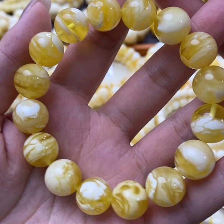未镶嵌琥珀手链蜜蜡