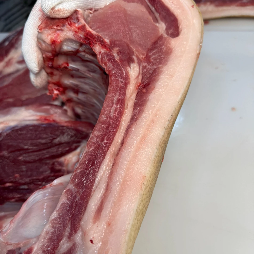 带骨五花肉【攀西众信】【一物一拍】纯粮食喂养一年以上跑山土黑猪