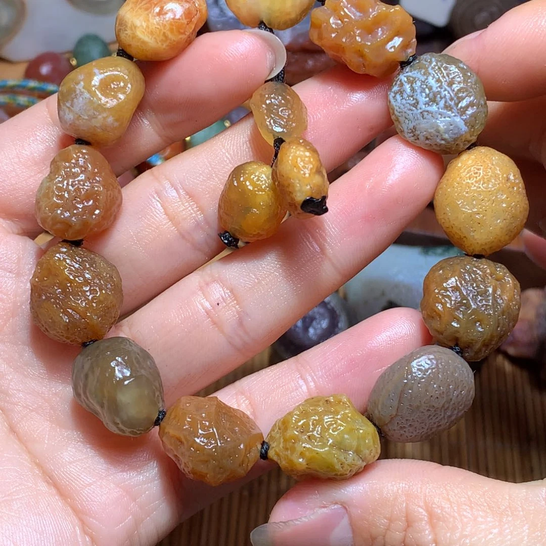 未镶嵌玛瑙/玉髓珠宝半成品