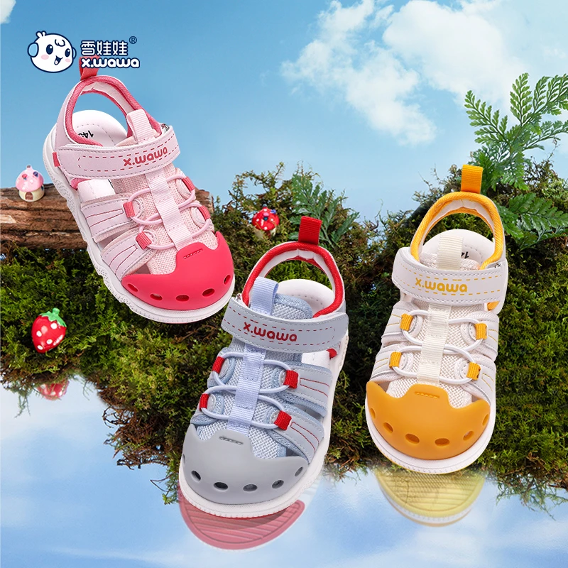 宝宝童鞋宝宝包头凉鞋夏季款新款男女童婴儿鞋子软底学步鞋