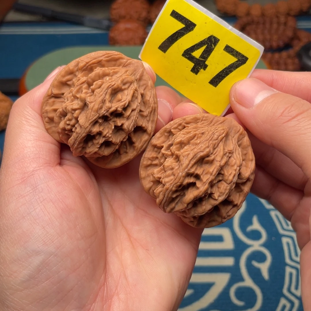 吊坠文玩核桃42全品虎头747号