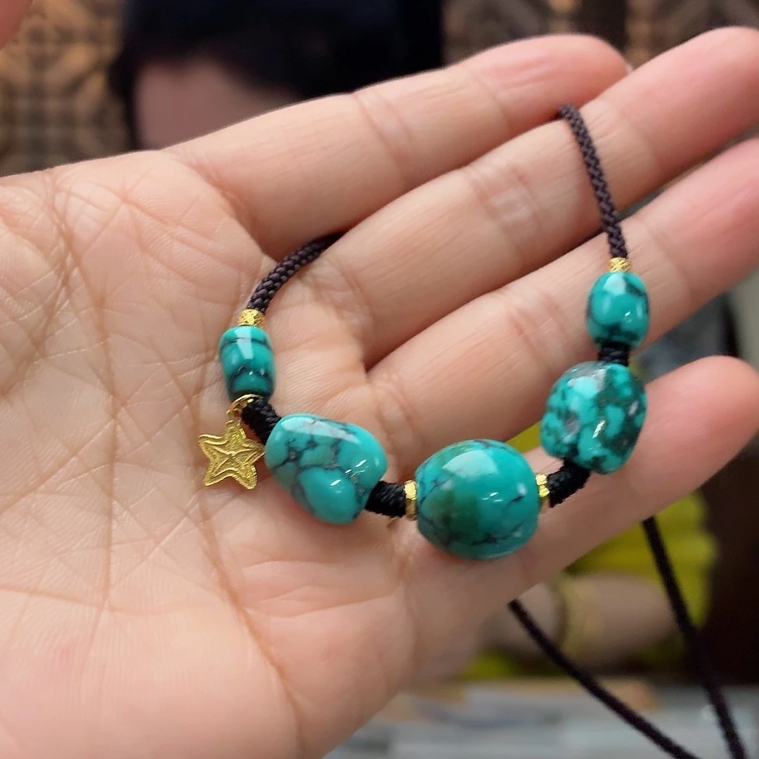 18K金镶嵌绿松石珠宝奇石