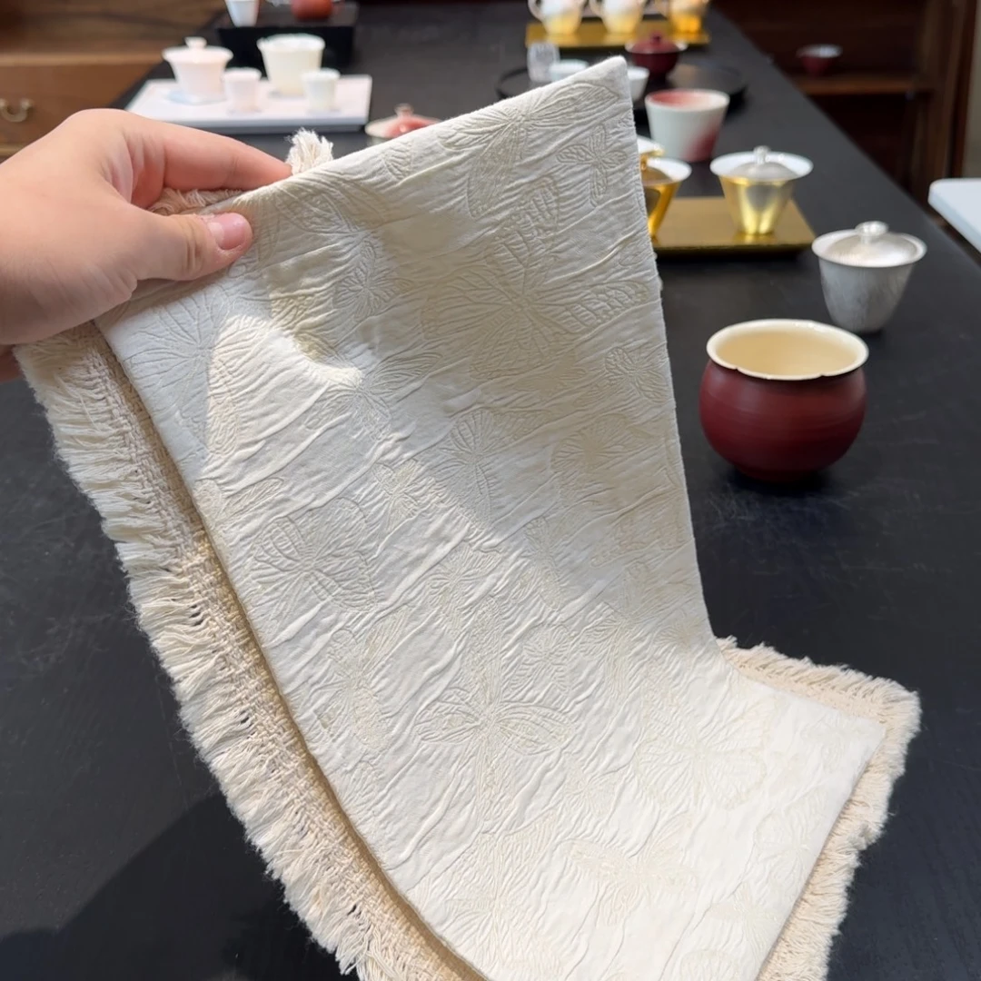 两条棉麻茶席各一