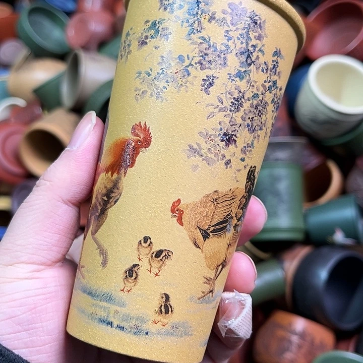 紫砂茶杯全手工紫砂主人杯