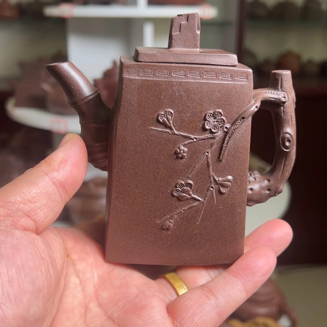 紫砂茶壶原矿梅桩