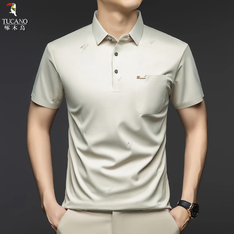 啄木鸟2025年夏季新品时尚百搭潮流基础男士夏季短袖T恤