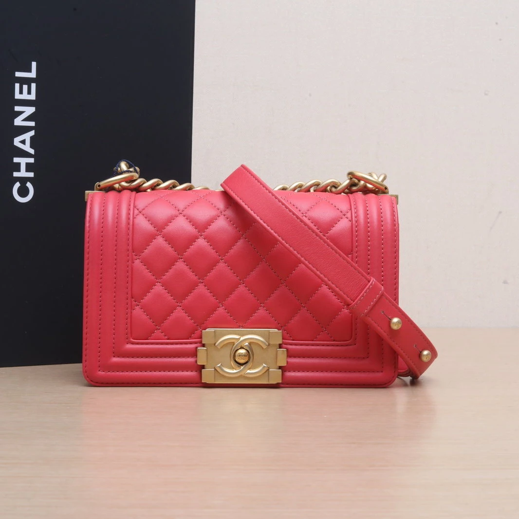 95新 Chanel/香奈儿 【娇活动】Leboy 20.5 皮革S 29开 196479