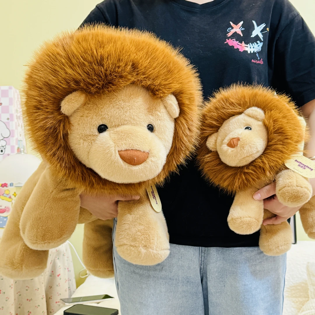 可爱软体仿真小狮子王公仔玩偶布娃娃毛绒玩具抱睡生日礼物陪伴