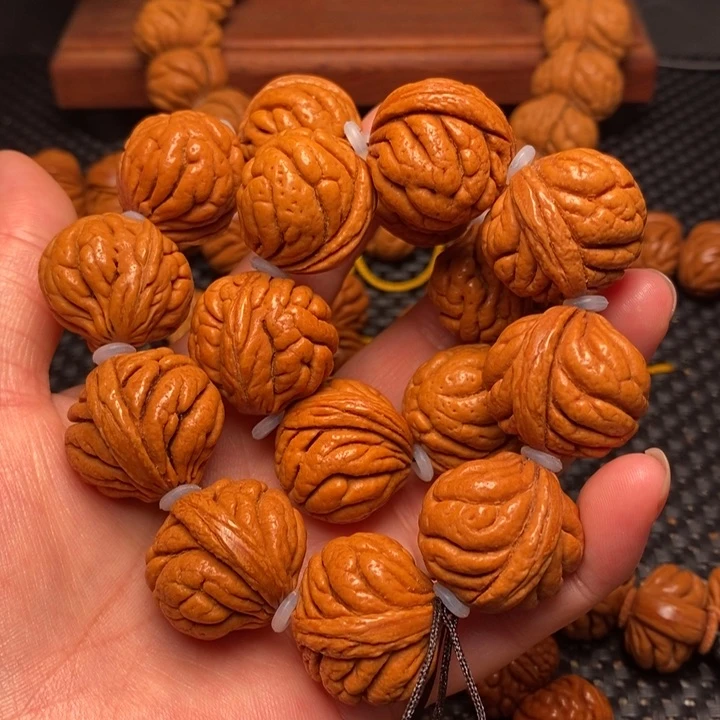 桃核手串龙纹桃核