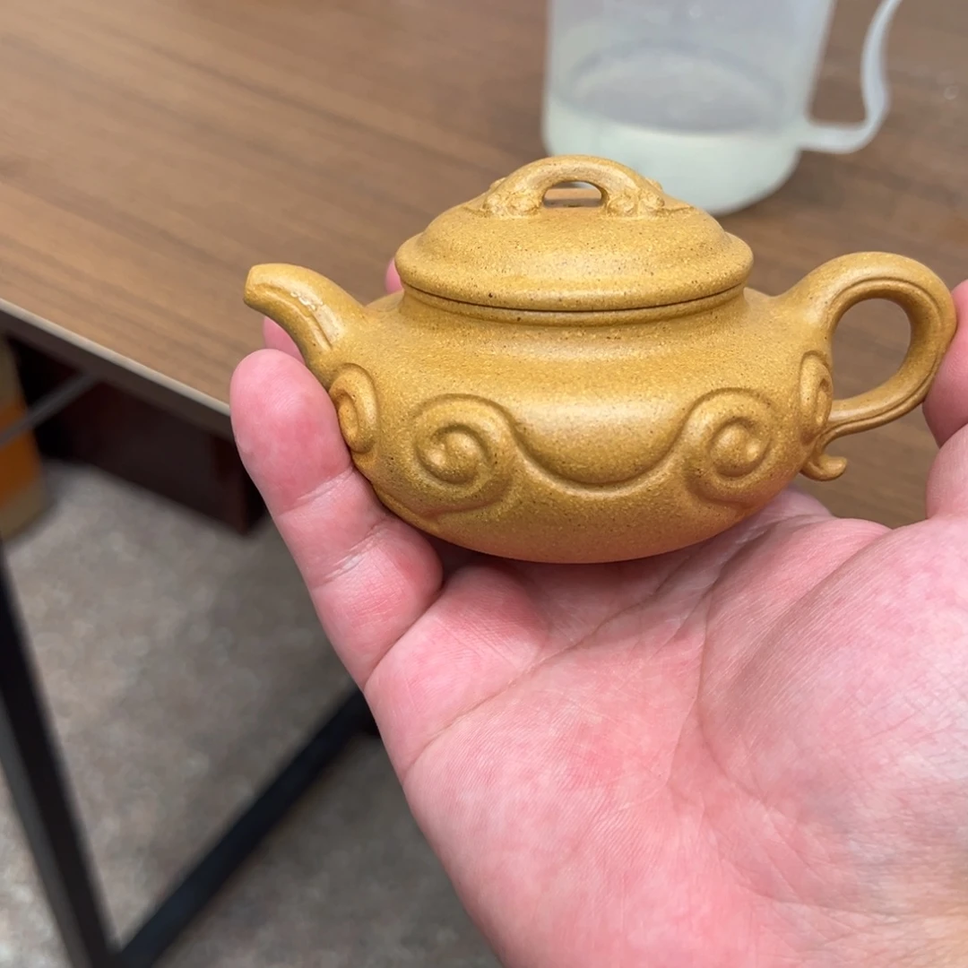 茶壶紫砂150cc黄金段仿古如意