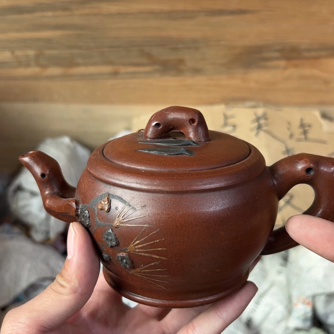 茶壶紫砂老厂紫砂壶一件！