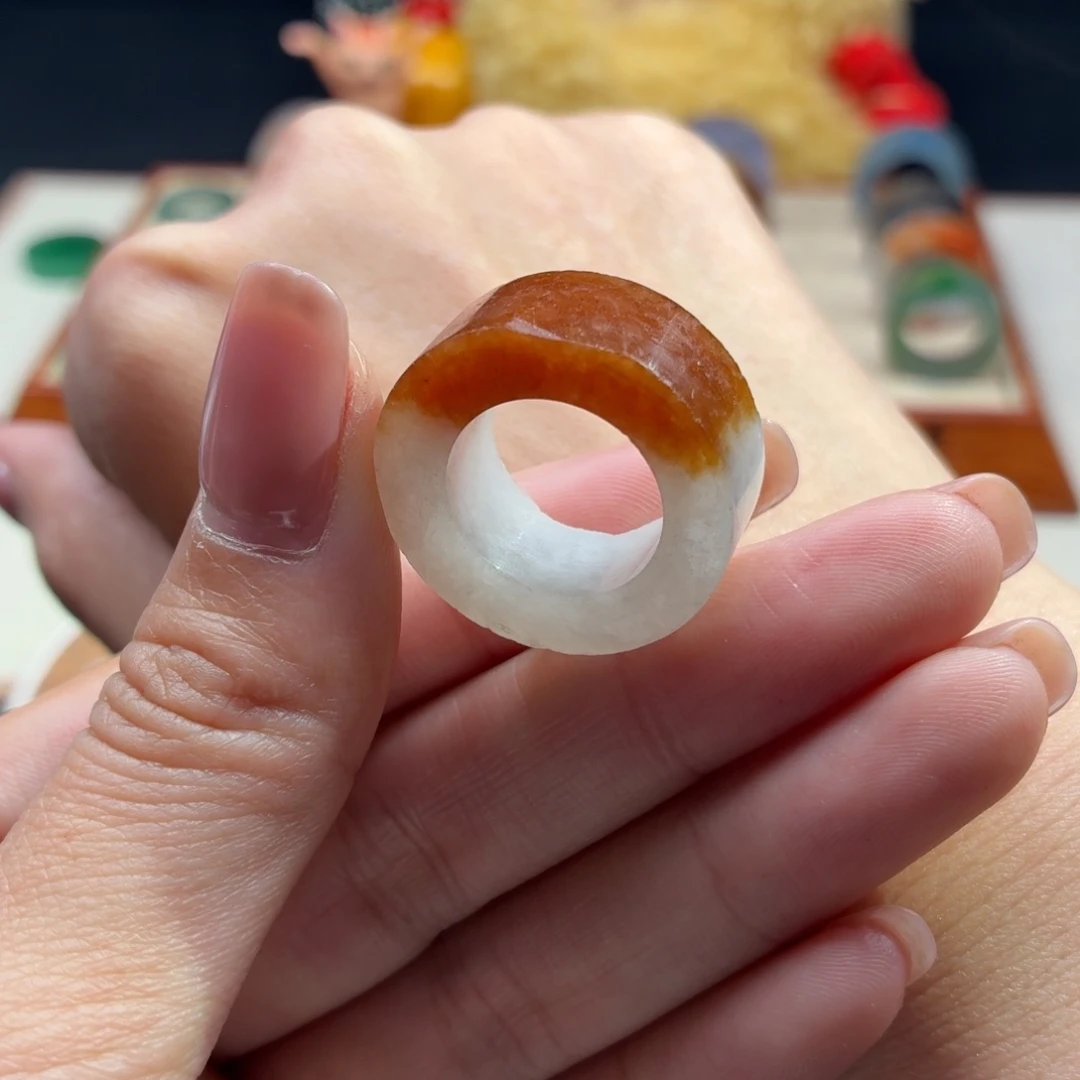 未镶嵌定制翡翠红墙白雪9-15.5#