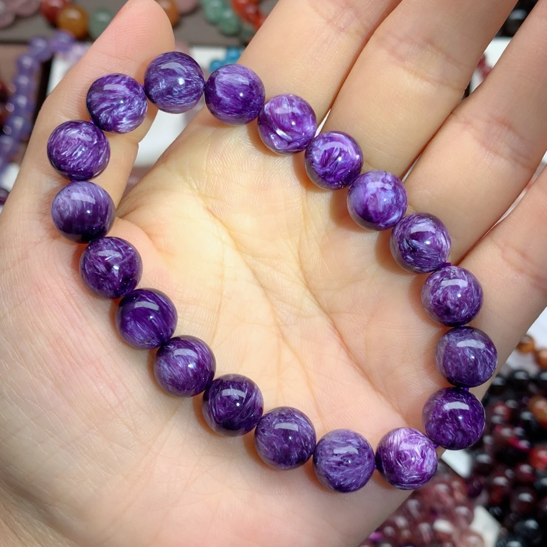未镶嵌查罗石（紫龙晶）手链
