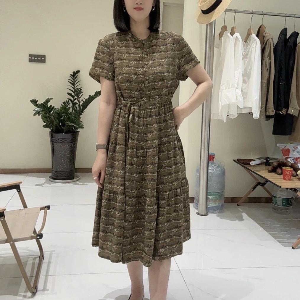 【心依阁铭品】字母连衣裙腰带款简约设计