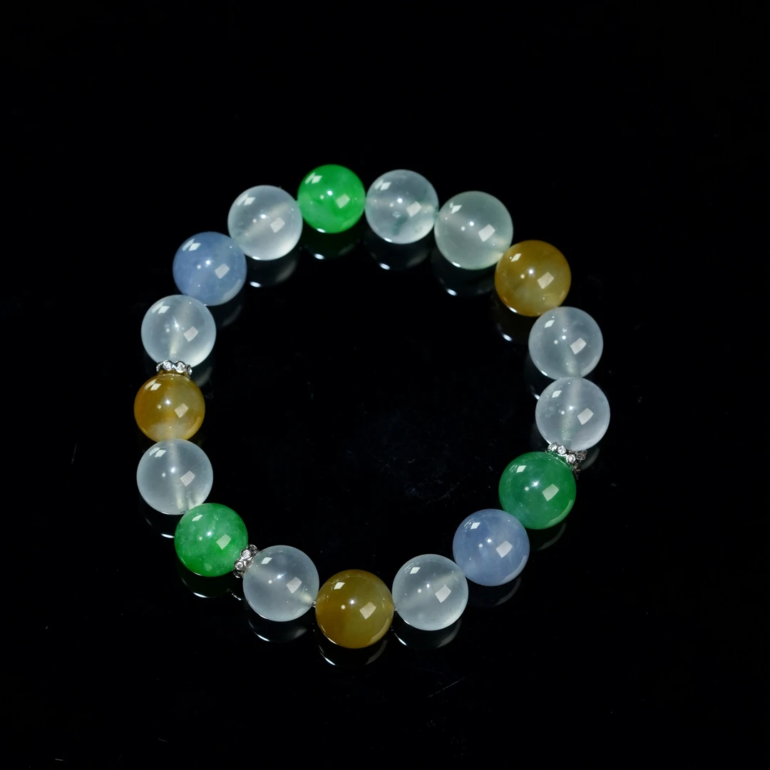 YQR071  冰种多宝手串  翡翠手串