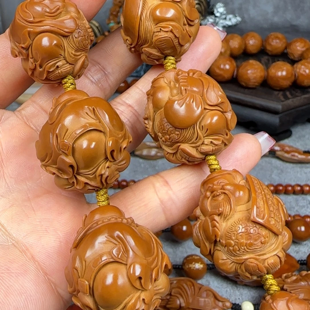 橄榄核吊坠油核版本财神