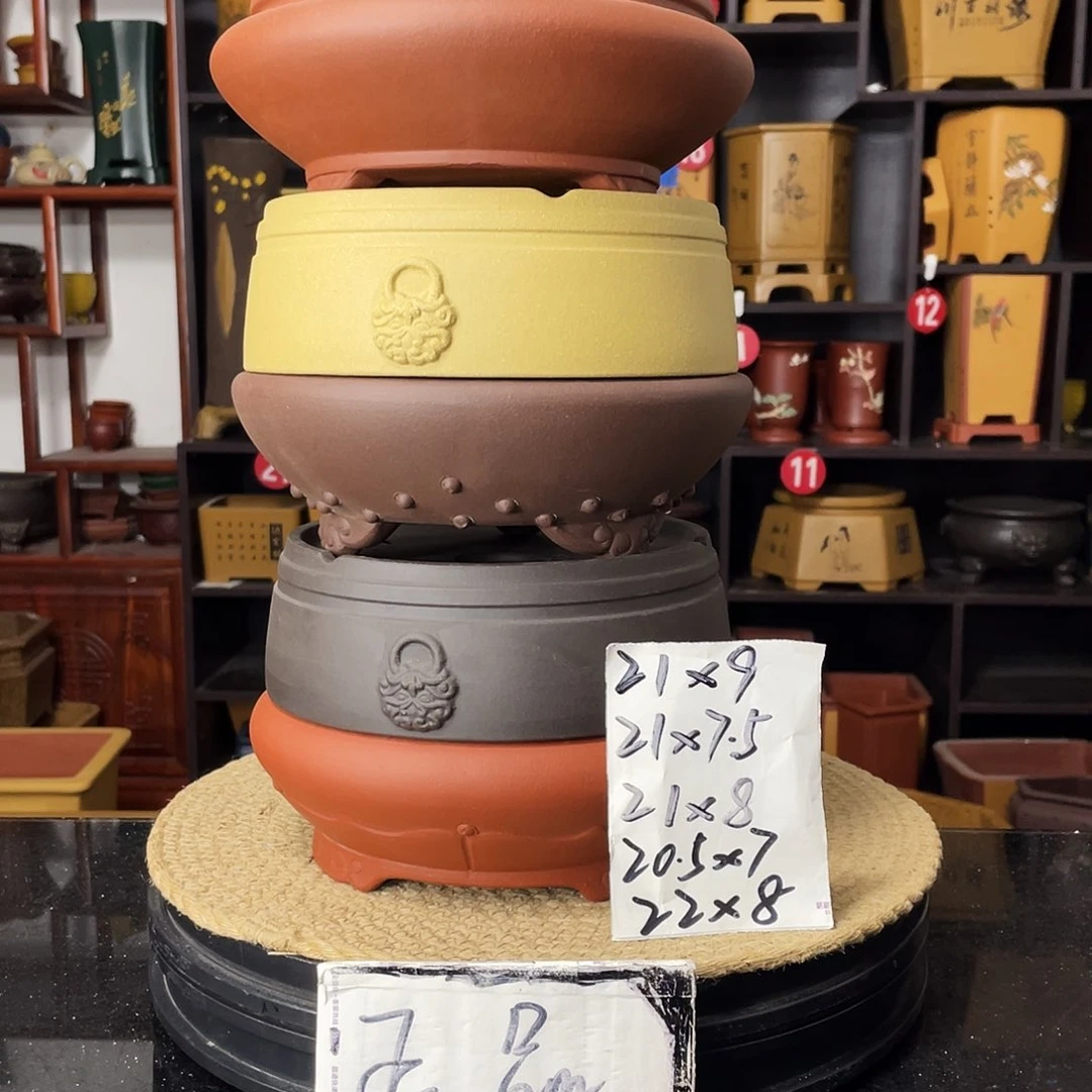 紫砂D-婉秋紫砂花盆