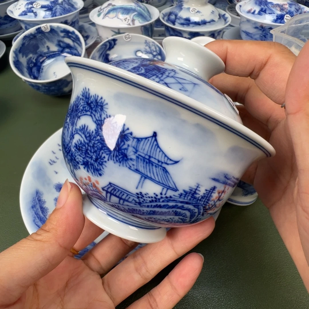 景德镇纯手工纯手绘茶具木木3
