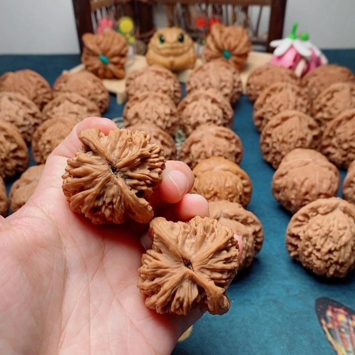盘***纹文玩核桃把件麦虎41