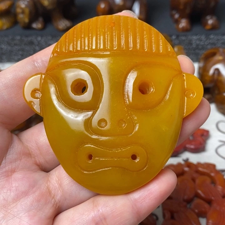 未镶嵌蛇纹石玉颈饰115