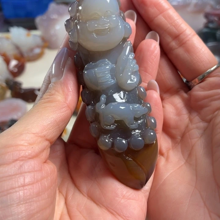 玛瑙/玉髓未镶嵌吊坠(不含链)