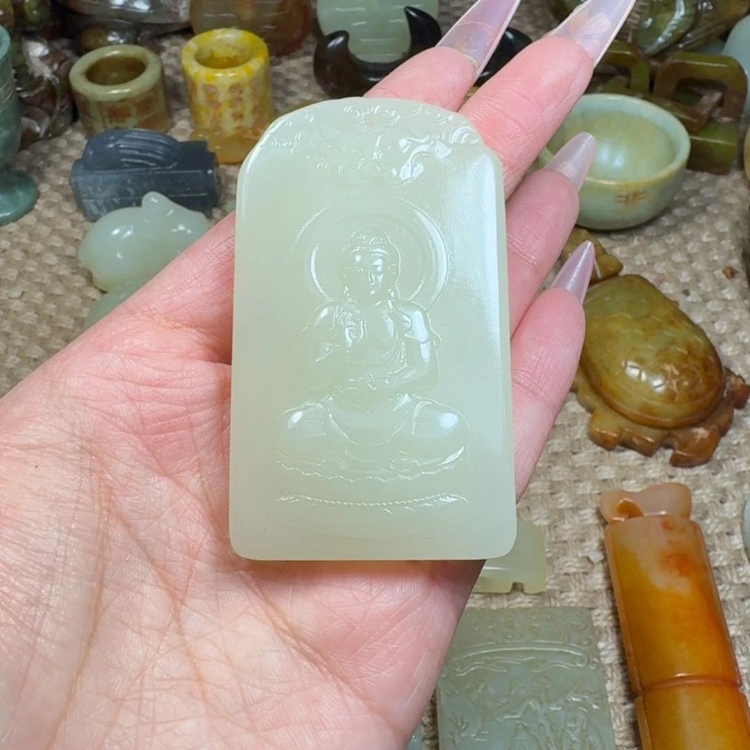 吊坠白玉菩提挂件