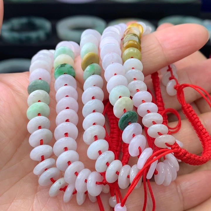 翡翠手绳未镶嵌多样性发一