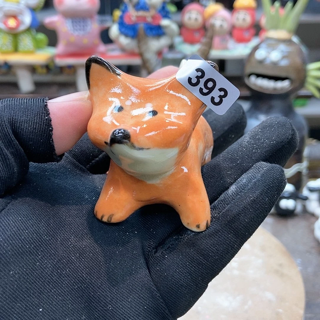 摆件直播间手工抽象陶瓷摆件393