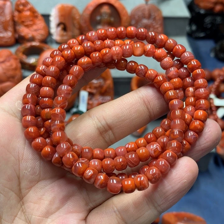 手串未镶嵌南红玛瑙6mm+