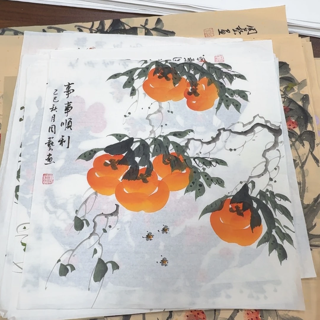 国画国画作品山水花鸟