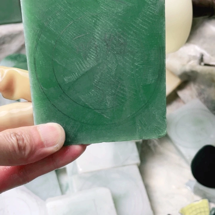 丽***姐定制石英质玉手镯57圈口