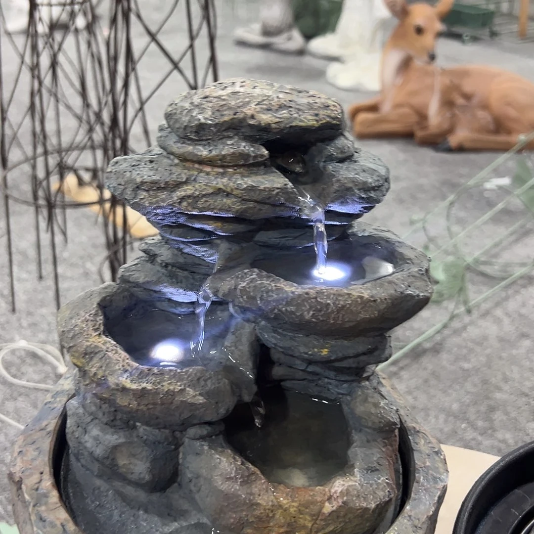 合成树脂假山流水器