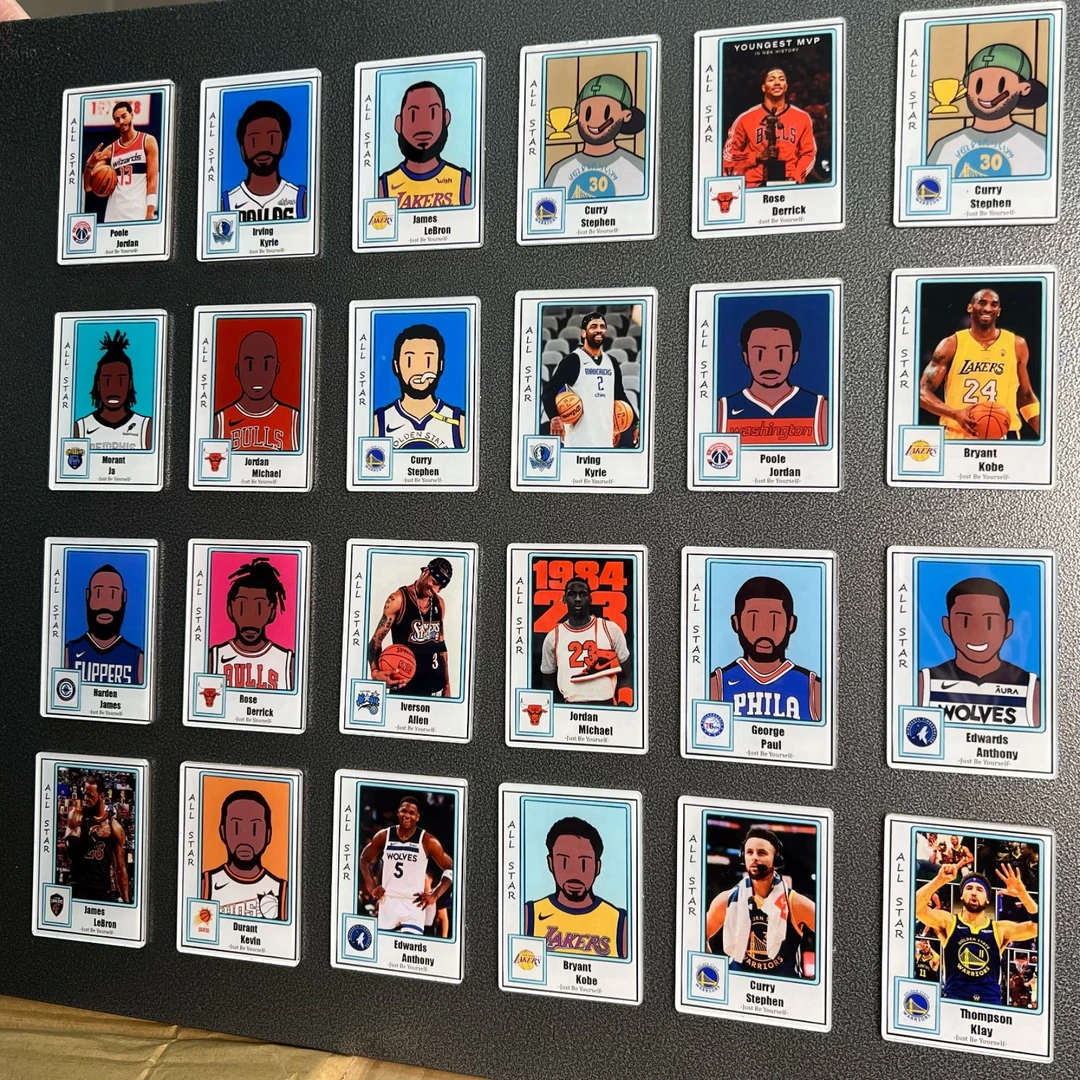 超酷篮球球星合集冰箱贴装饰篮球迷周边男生宿舍家居礼物礼袋装