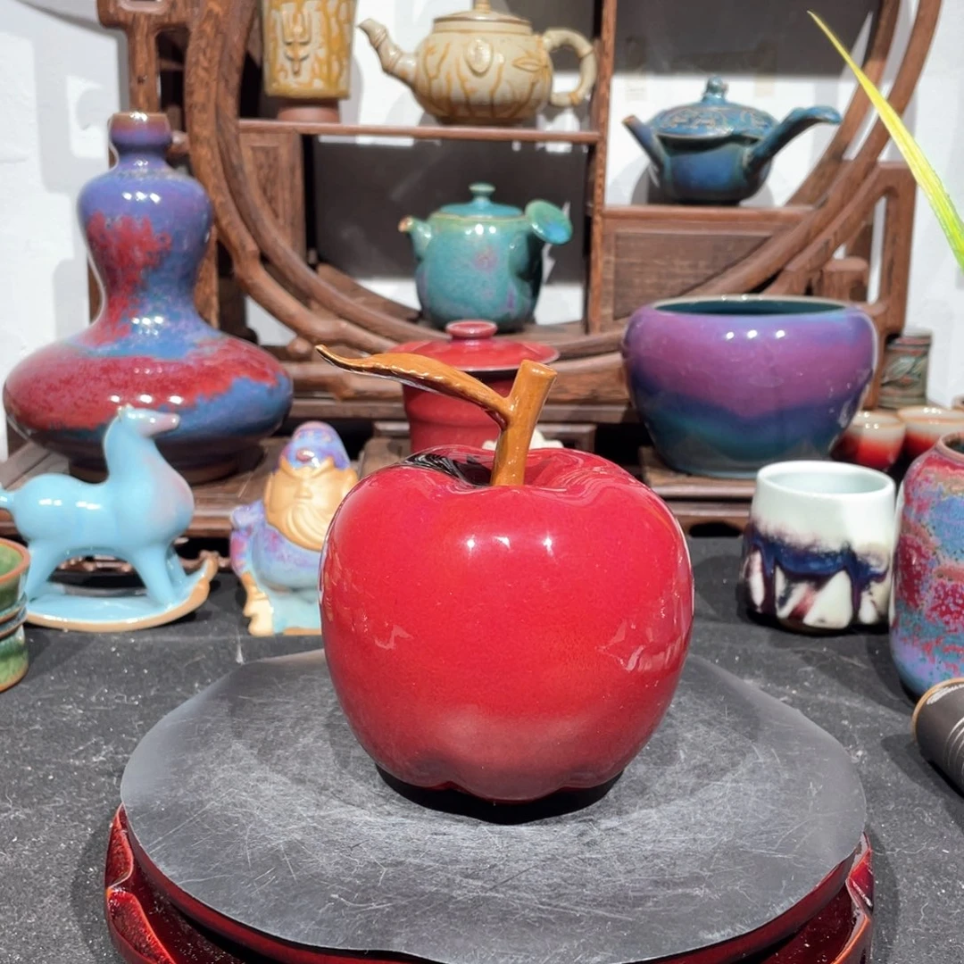 中国神后钧瓷摆件